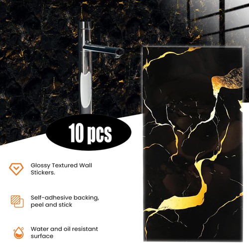 10pcs marble pattern tile - 10pcs,