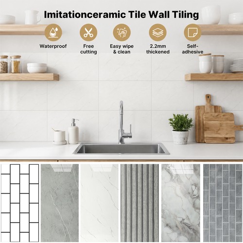 80x pvc marble tiles wall - marble,