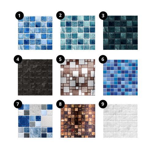 24x mosaic tile stickers - tile,