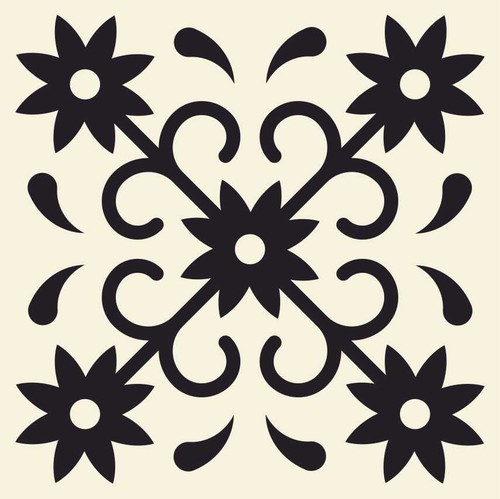 X24 peel and stick tile - and, black