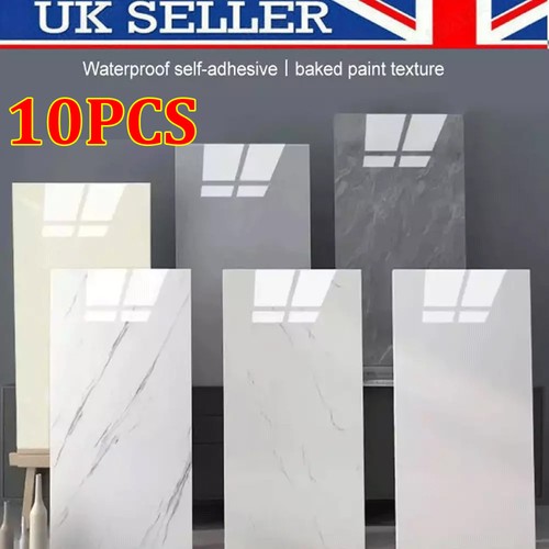 10x pvc marble tiles - pvc, sticker