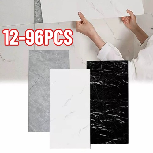 96x pvc marble tiles - pvc, wall