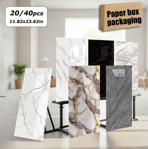 40x pvc 5mm marble - pvc, 2.5mm