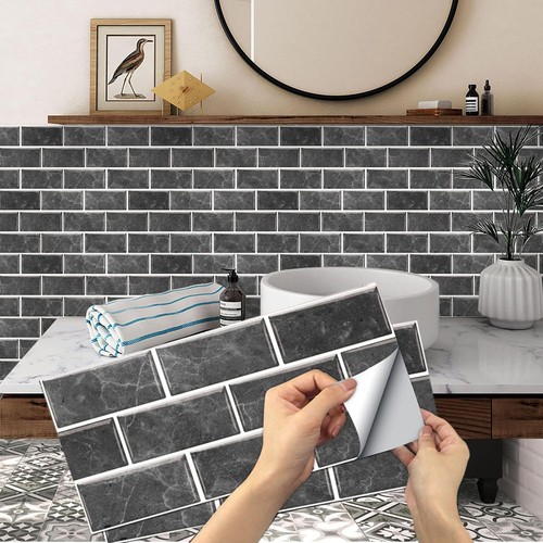 12x brick tile stickers - brick,