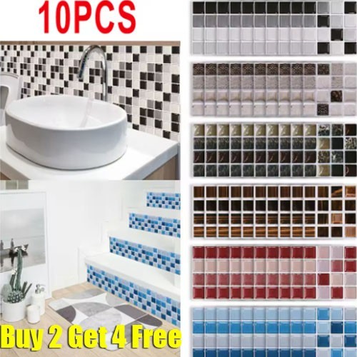 10xmosaic tile stickers - tile,