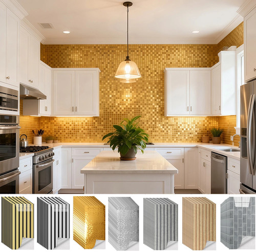 100 pack gold mosaic - 100, tiles