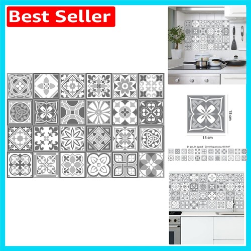 Stylish 15x15cm removable grey - stylish,